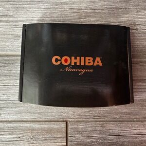 Cohiba Nicaragua Empty Cigar Box Humidor Ashtray Wood Storage Case Display